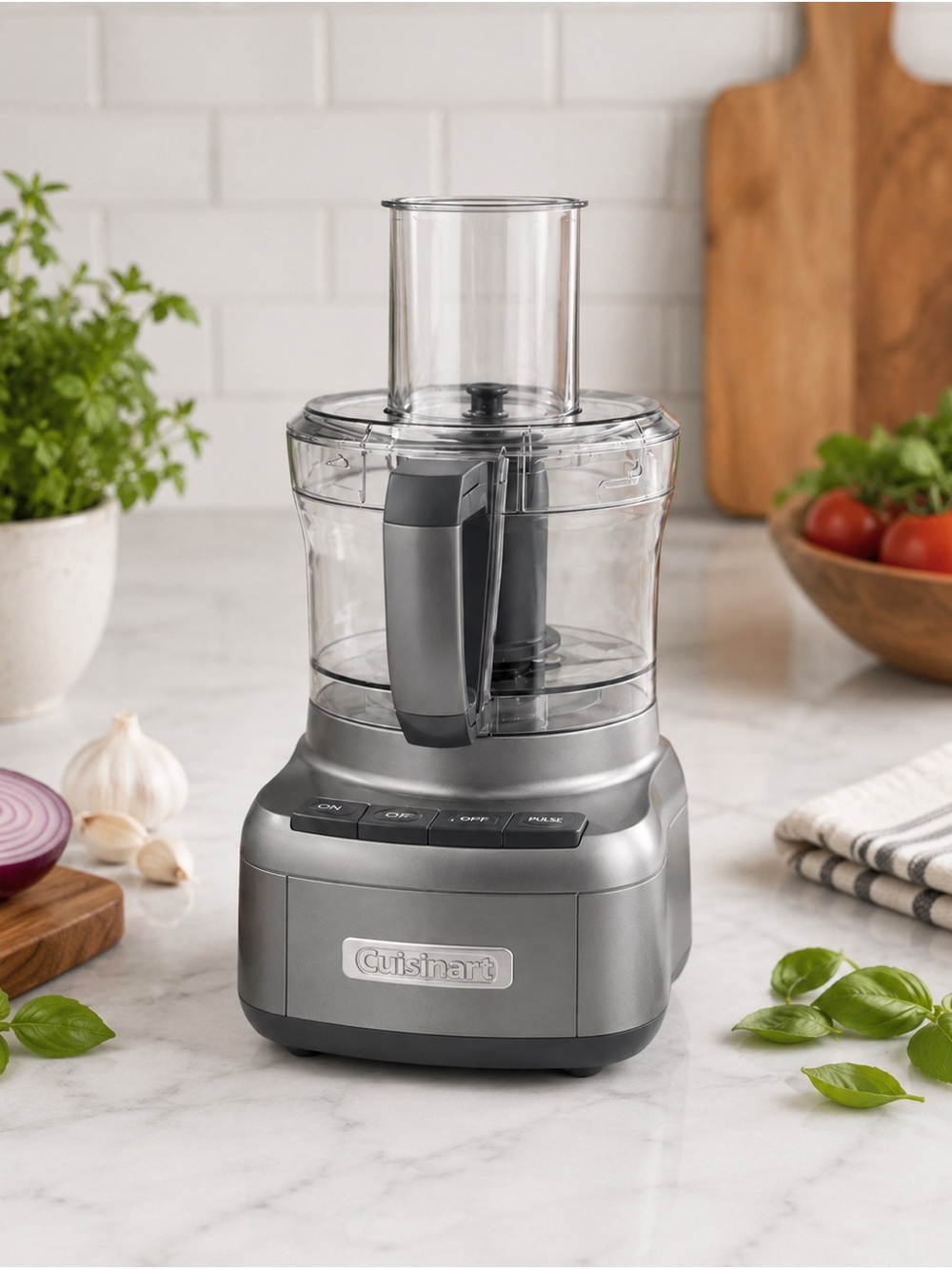 Cuisinart CFP-8BK 8-Cup Food Processor Stainless/Black 120V 350W Never Used